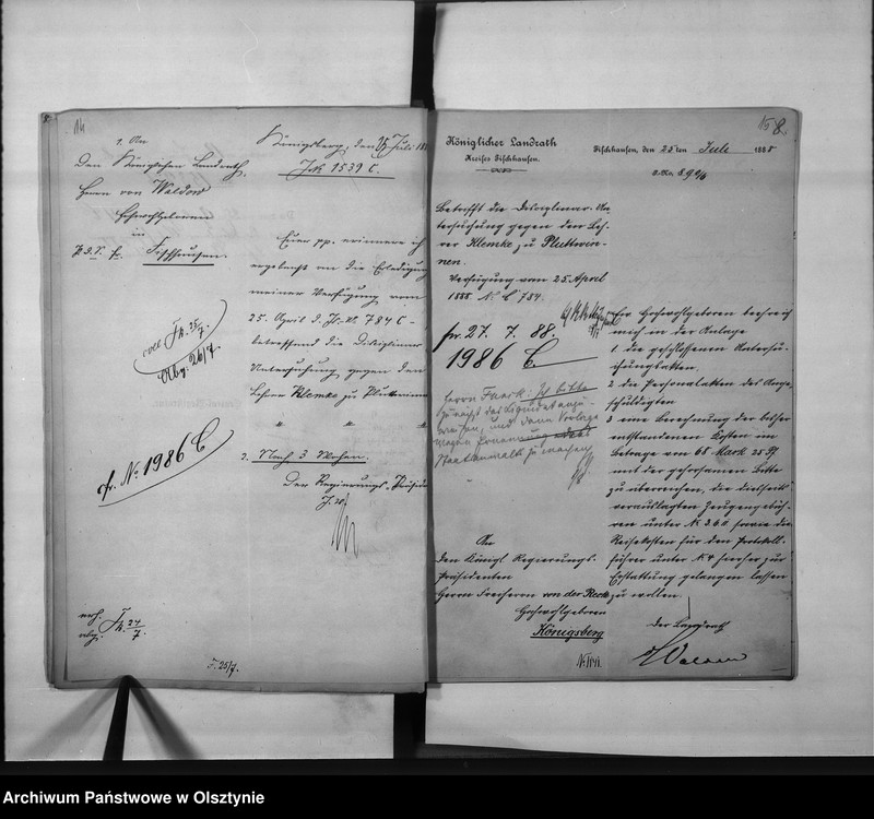 image.from.unit.number "Disciplinar-Untersuchung gegn den Lehrer Klemke [Ludwig leopold] in Plutwinnen Kreis Fischhausen"