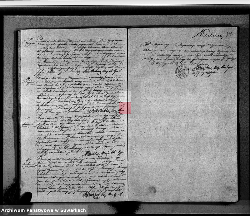 image.from.unit.number "Księga Duplikat Aktow Urodzonych, Zaślubionych i Zeszłych wyznania Mojżeszowego Okręgu Wiejsieie na rok 1840 sporządzona"