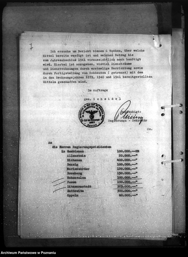 Obraz 12 z jednostki "Erstmalige Herrichtung (Instandsetzung) von Dienstgebäuden, Diensträumen, Reichsmiet- und Reichsdienstwohnungen der Gendarmerie im Einzeldienst a) Erlasse, B) Schriftwechsel"