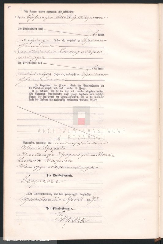 Obraz 17 z jednostki "Księga małżeństw"