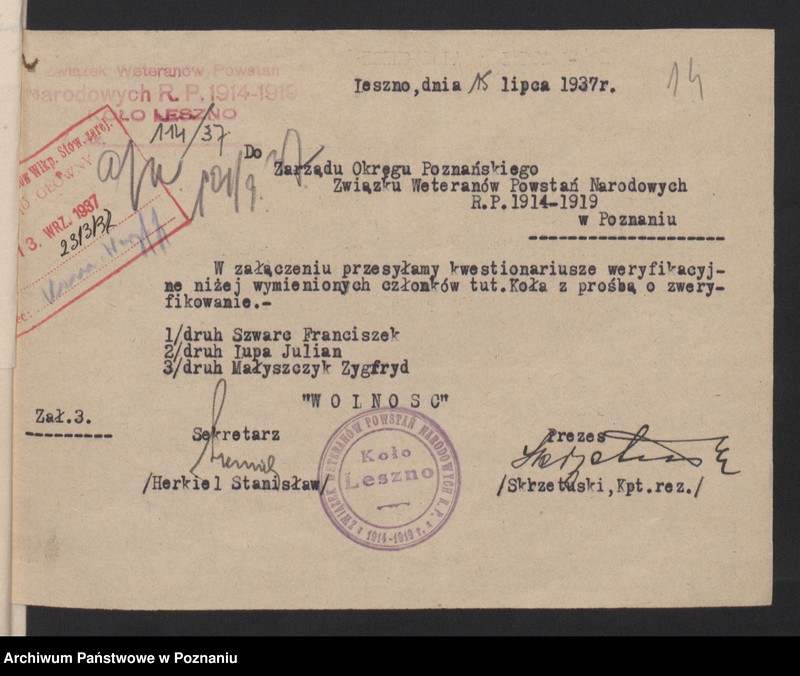 Obraz 19 z jednostki "Korespondencja."