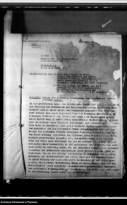 Obraz 10 z jednostki "Einführung der Antigue - Schrift, Dienstzeitregelung, Fernsprecher, Geschäftsverteilungsplan, Luftschutzwache"