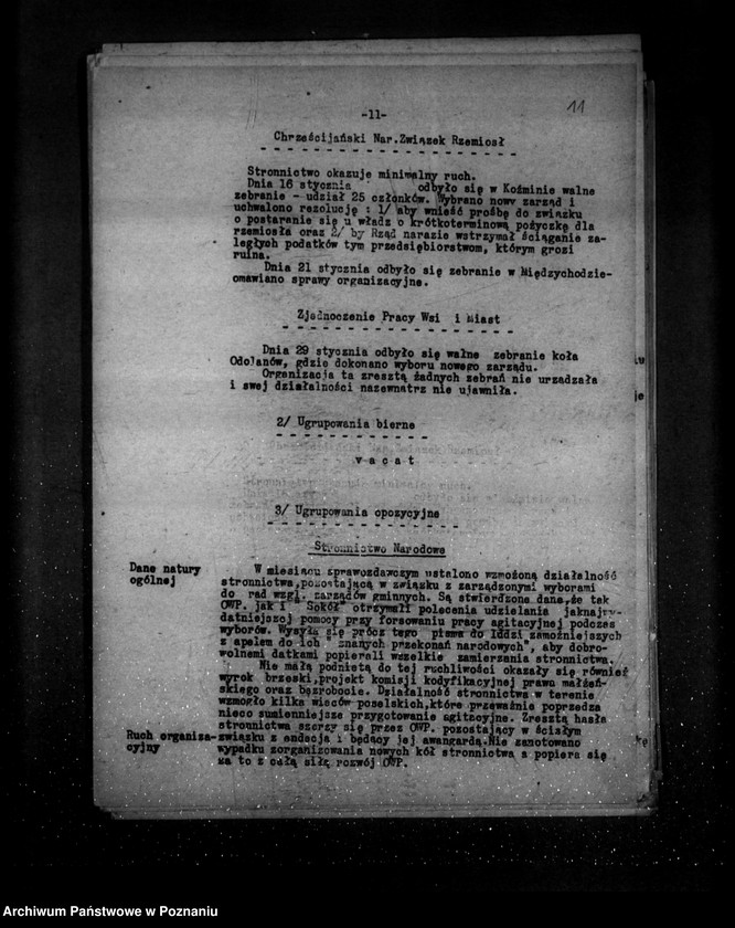 Obraz 15 z jednostki "Sprawozdania z polskiego legalnego ruchu polityczno-społecznego za miesiące styczeń, luty, marzec 1932 r."
