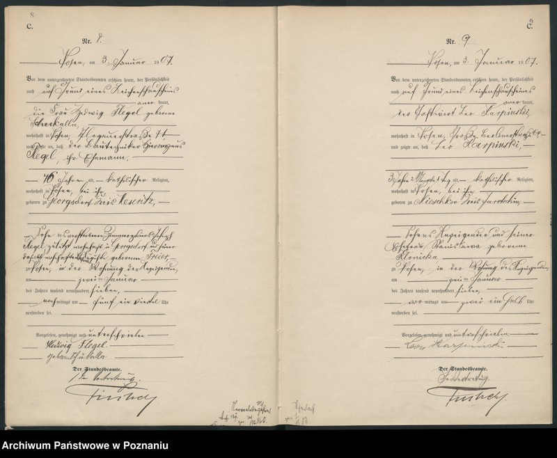 Obraz 7 z jednostki "Księga miejscowa zgonów tom I [Rejestr główny zgonów]"