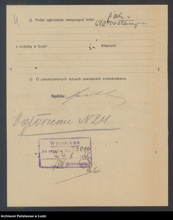 Obraz 6 z jednostki "Szaja Rubin- sprzedaż manufaktury półwełnianej"