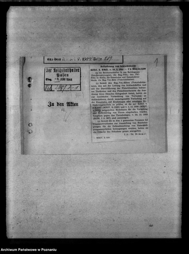 image.from.unit.number "Behandlung von Schlachtvieh. Tierschutz. Wissenschaftliche Versuche an lebenden Tieren"