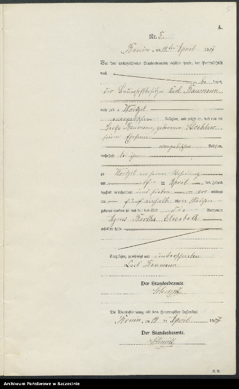 image.from.unit.number "Geburtsregister"