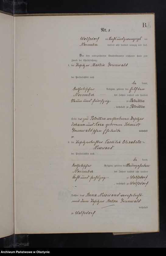 image.from.unit.number "Heiraths-Neben-Register Nr 1 - 8"