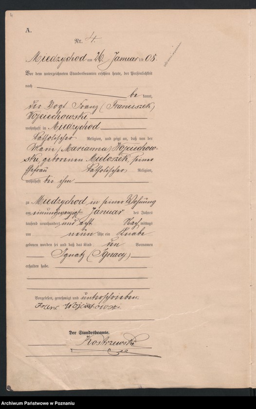 Obraz 7 z jednostki "Geburts-Haupt-Register"