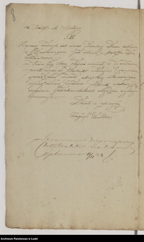 Obraz 11 z jednostki "Akta tyczące się zawierania kontraktów z fabrykantami o najem lokalów kosztem rządu wystawionych"