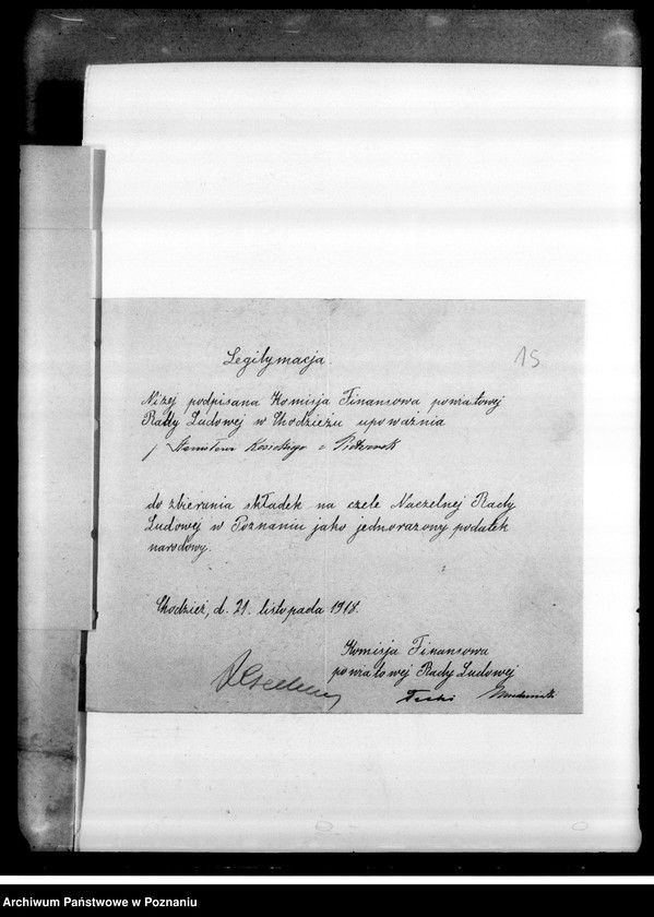 Obraz 18 z jednostki "Korespondencja, wytyczne, listy składek członkowskich"