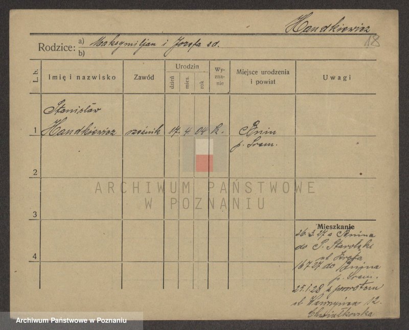 Obraz 18 z jednostki "Handkiewicz - Haniszewski"