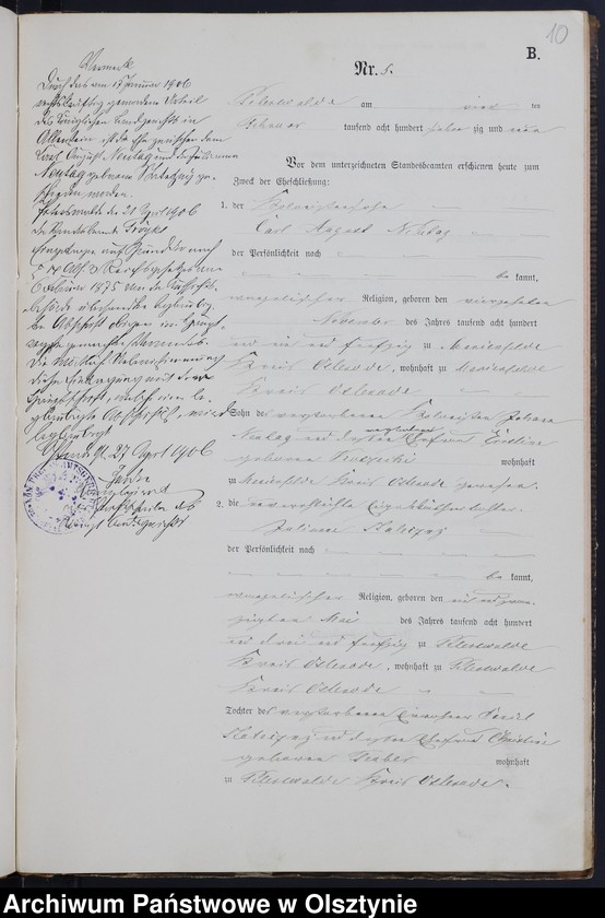 image.from.unit.number "Heiraths-Neben-Register Nr 1 - 23"