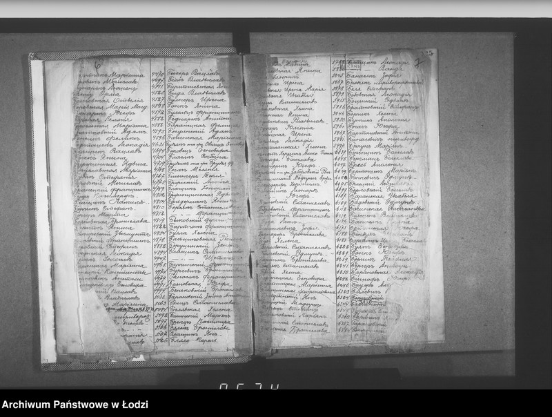 Obraz 10 z jednostki "Skorowidz do akt urodzeń"