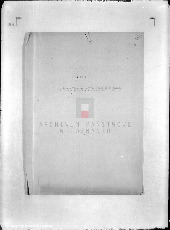 Obraz 8 z jednostki "/Towarzystwo Przemysłowe w Poniecu powiatu gostyńskiego/"