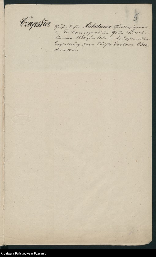 Obraz 8 z jednostki "A. betr. die Familie Czapski"
