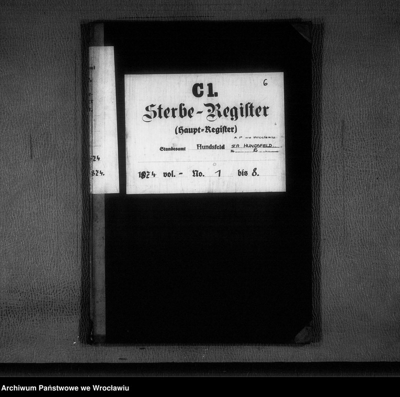 image.from.unit.number "Księga zgonów Psie Pole (Hundsfeld) 1874"