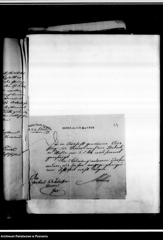 Obraz 18 z jednostki "Korespondencja urzędowa, listy członków, zawiadomienia o zebraniach, programy obchodów rocznic i innych uroczystości"