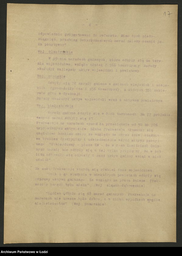 Obraz 18 z jednostki "Biuletyny Referatu Sprawozdawczego Komitetu Centralnego t. 2"