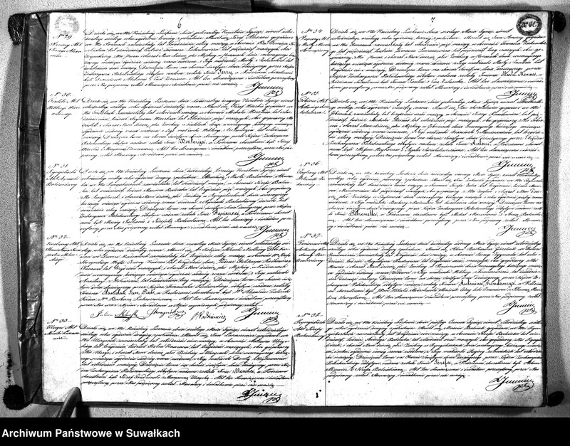 image.from.unit.number "Księga Duplikat Urodzonych, Zmarłych i Zaślubionych Parafii Liszkowskiej w Powiecie Seyneńskim Gubernii Augustowskiey Rok 1846"