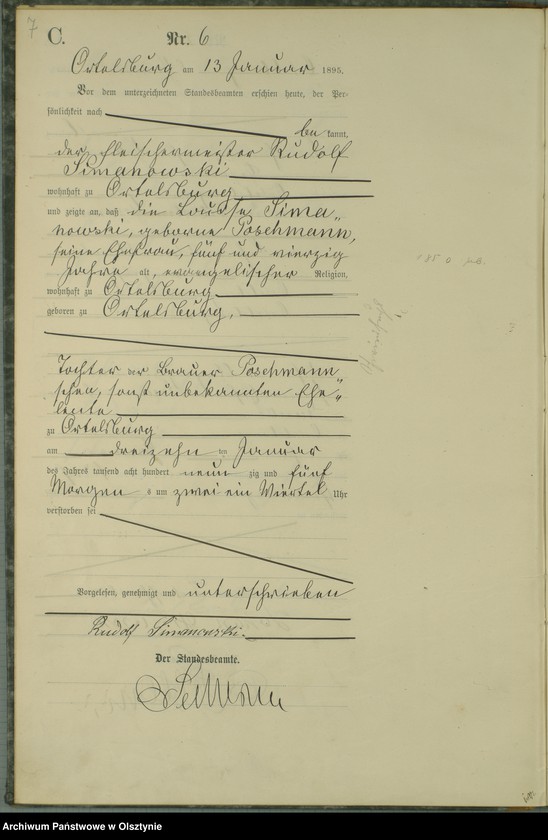 image.from.unit.number "Sterbe-Haupt-Register Nr 1 - 73"