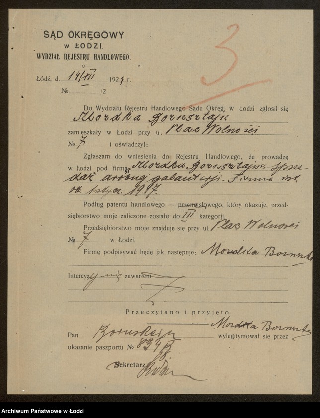 Obraz 5 z jednostki "Mordka Bornsztajn- sprzedaż drobnej galanterii"