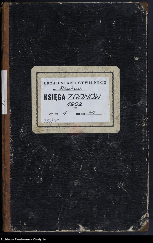 image.from.unit.number "Sterbe-Neben-Register Nr 1 - 46"