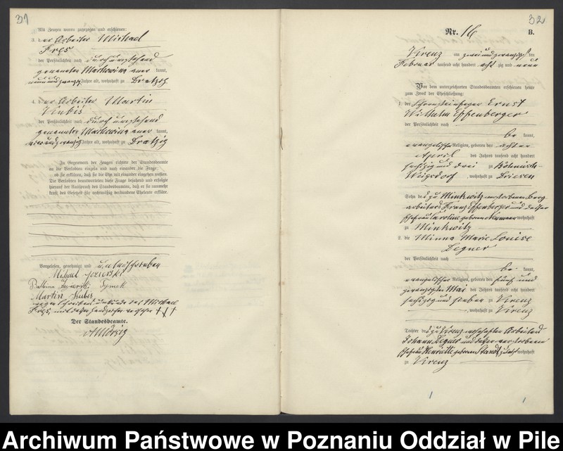 Obraz 19 z jednostki "Księga małżeństw"