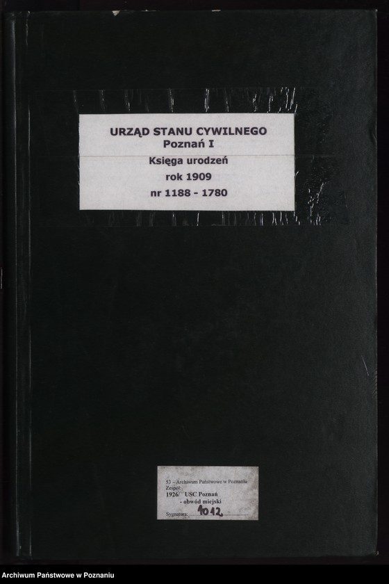 Obraz 2 z jednostki "Księga miejscowa urodzeń tom III [Rejestr główny urodzeń]"