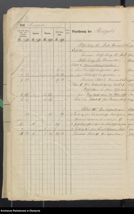 image.from.unit.number "Rechnung der Kirchspiels Schul-Kasse zu Schwarzstein"