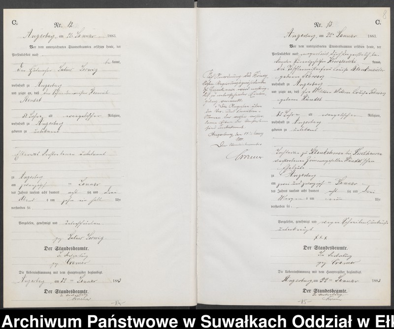 image.from.unit.number "Sterbe-Neben-Register des Preussischen Standes-Amtes Angerburg Kreis Angerburg"