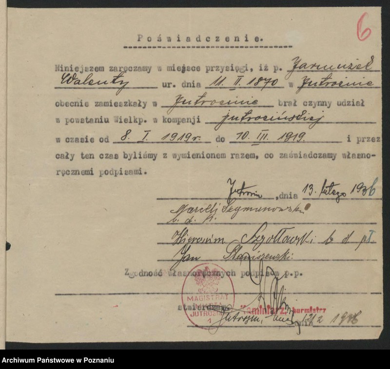 Obraz 9 z jednostki "Jutrosin, powiat Rawicz akta koła."