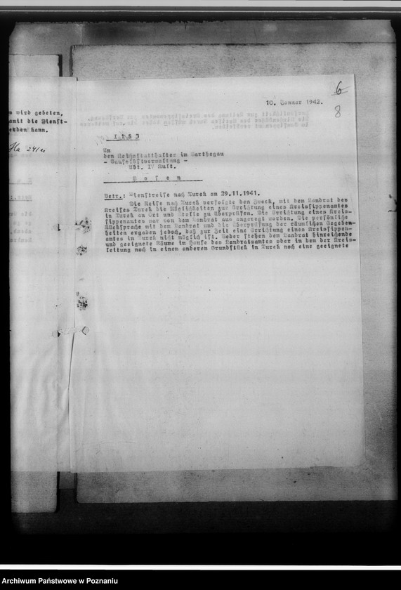 Obraz 12 z jednostki "[Korespondencja w sprawach organizacyjnych], Kreissippenamt Turek"