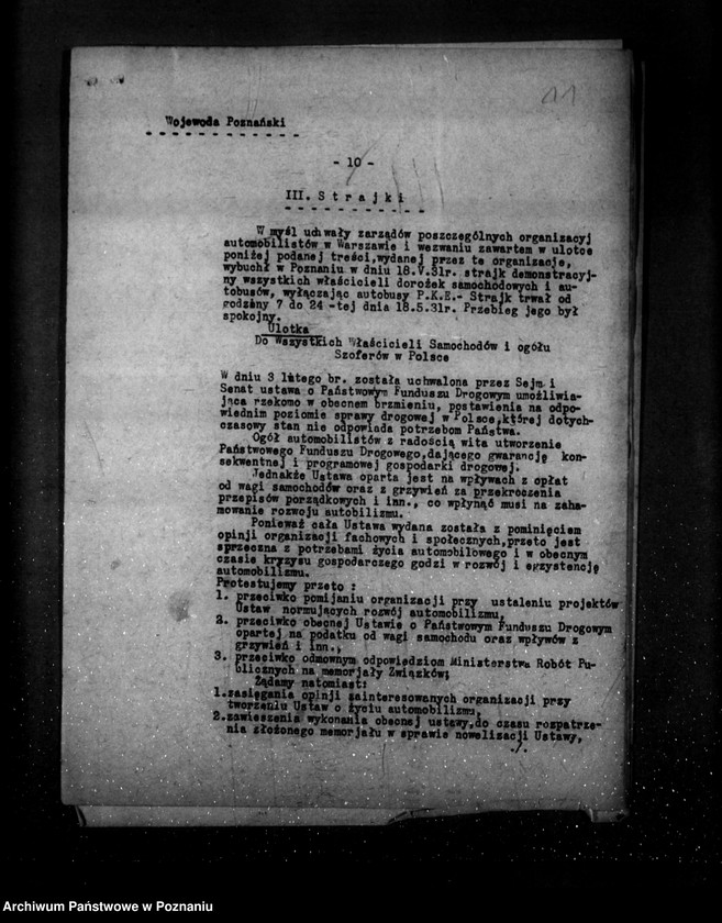 Obraz 15 z jednostki "Sprawozdania okresowe ze stanu bezpieczeństwa za miesiąc maj i czerwiec 1931 r. nr 18-19"