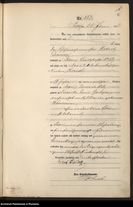 Obraz 10 z jednostki "Księga zgonów t. III"