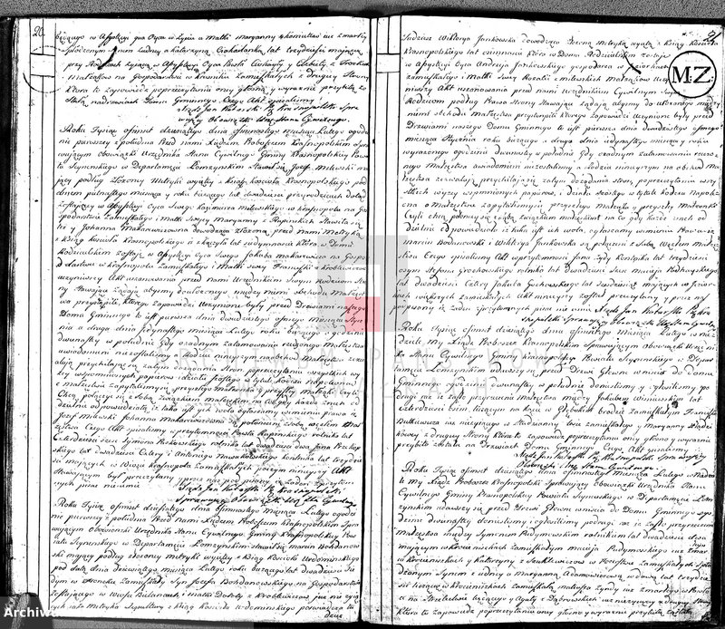 Obraz 15 z jednostki "Akta Cywilne Małżeństwa Gminy Krasnopolskiey od R.1809 1-go Maia do 1810 1-go Maia."