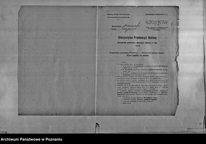 Obraz 9 z jednostki "/Statystyka produkcji rolnej - zestawienie powiatowe - Wągrowiec"