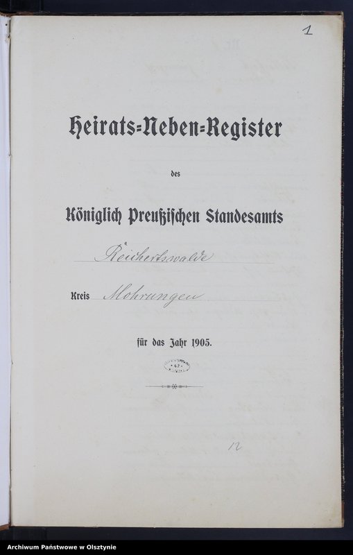 image.from.unit.number "Heiraths-Neben-Register Nr 1 - 16"