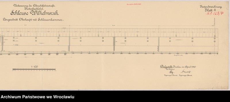image.from.unit.number "Verbesserung der Oderschiffahrtsstraße. Breitenbachfahrt. Schleuse Wilhelmsruh. Blatt 2-7"