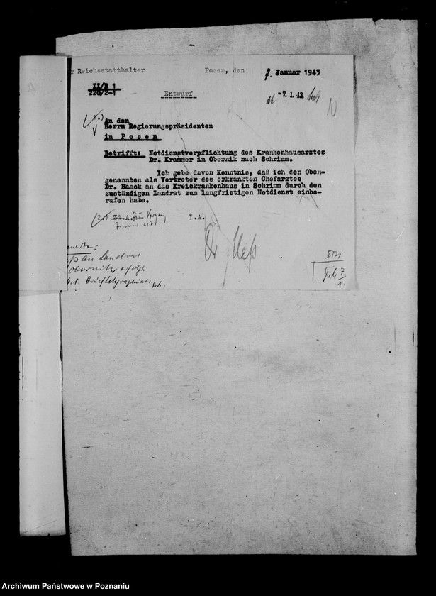 Obraz 14 z jednostki "Unbedingt Kriegswichtige Stellung und Notdienst der Ärzte"