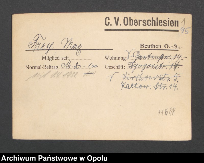 Obraz 3 z jednostki "[Frey Max, Beuthen]"