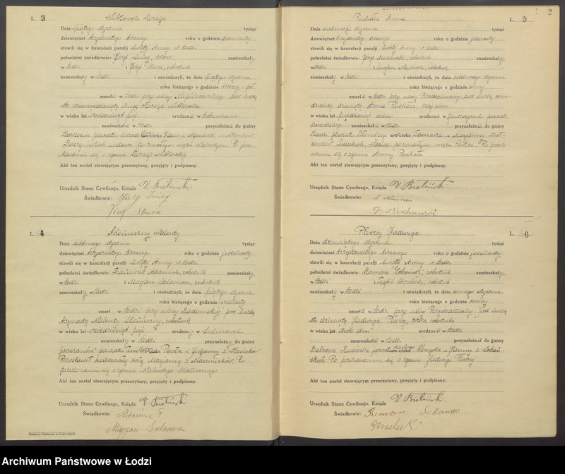 Obraz 4 z jednostki "Akta zgonów"