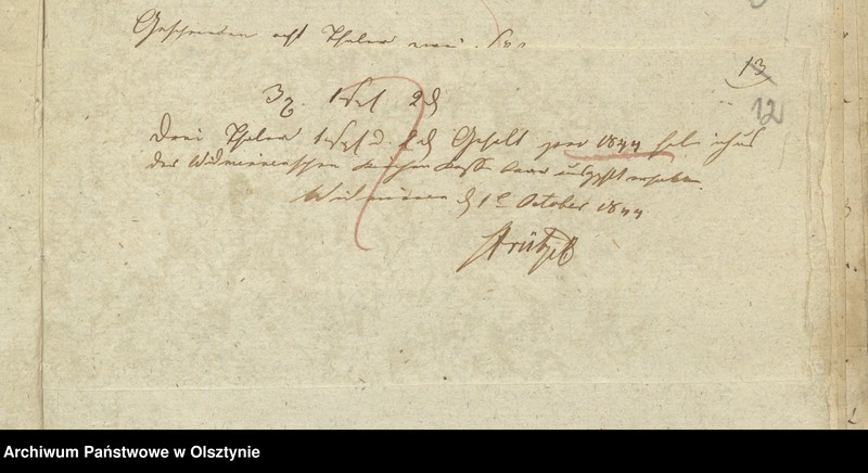 image.from.unit.number "Rechnung der Kirchenkasse zu Widminnen für das Jahr 1844"