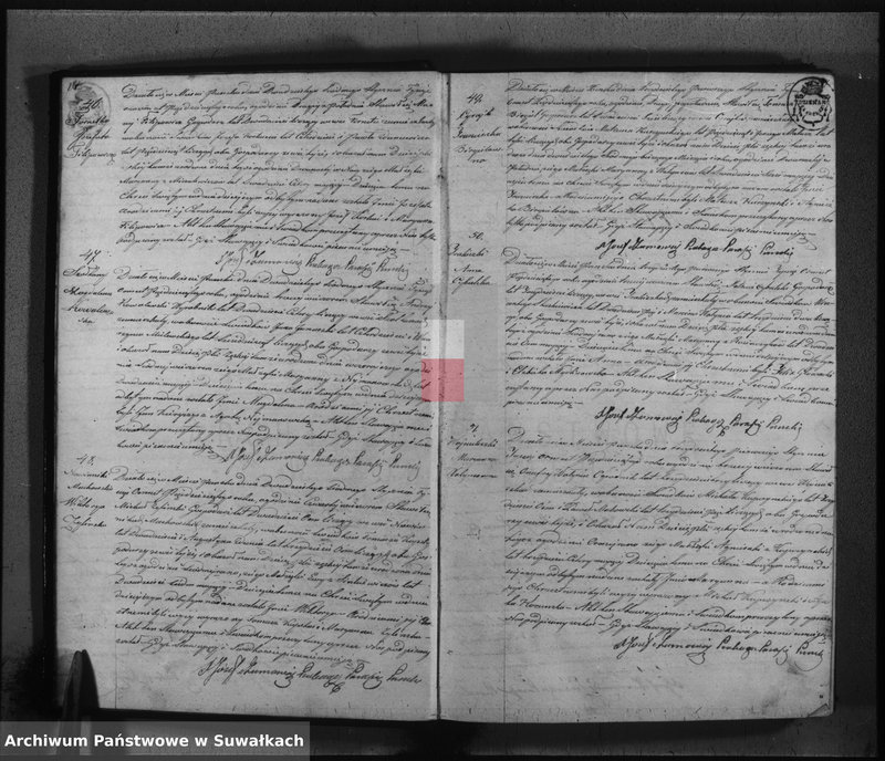 Obraz 11 z jednostki "Księga duplikat urodzonych, zaślubionych i umarłych parafii katolickiej Puńsk na rok 1850"