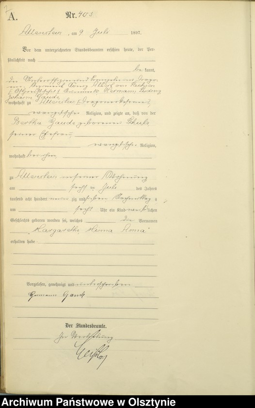 image.from.unit.number "Geburts-Haupt-Register Tom II,Nr 400 - 789"