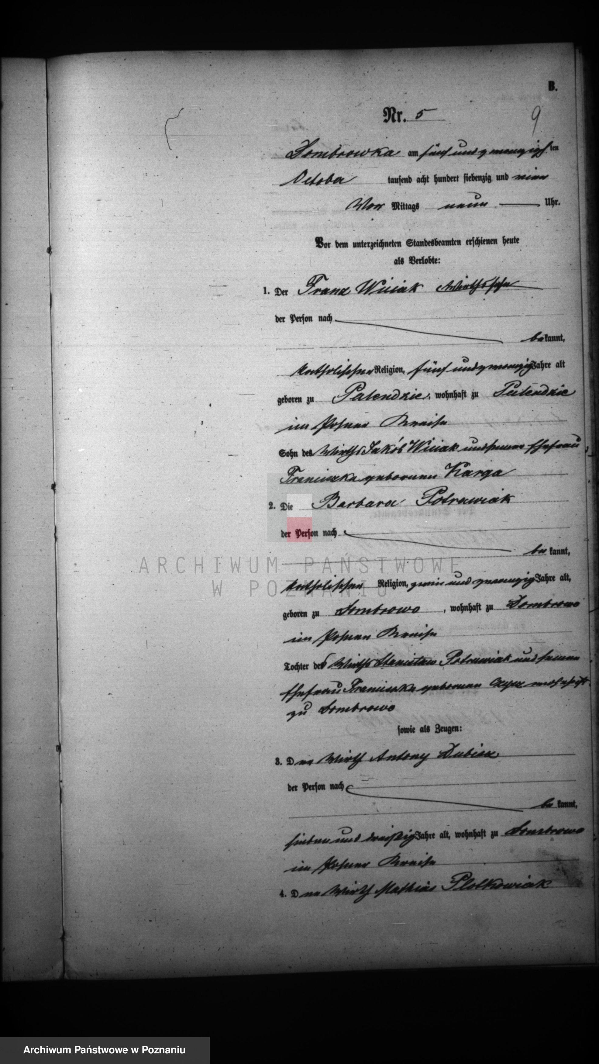 Skan z jednostki: Księga małżeństw