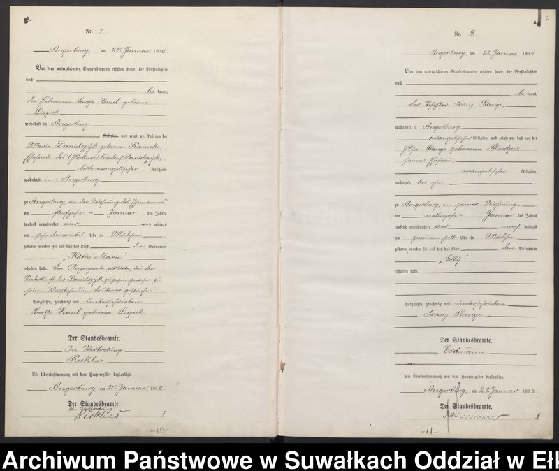 image.from.unit.number "Geburts-Neben-Register des Preussischen Standesamtes Angerburg Kreis Angerburg"