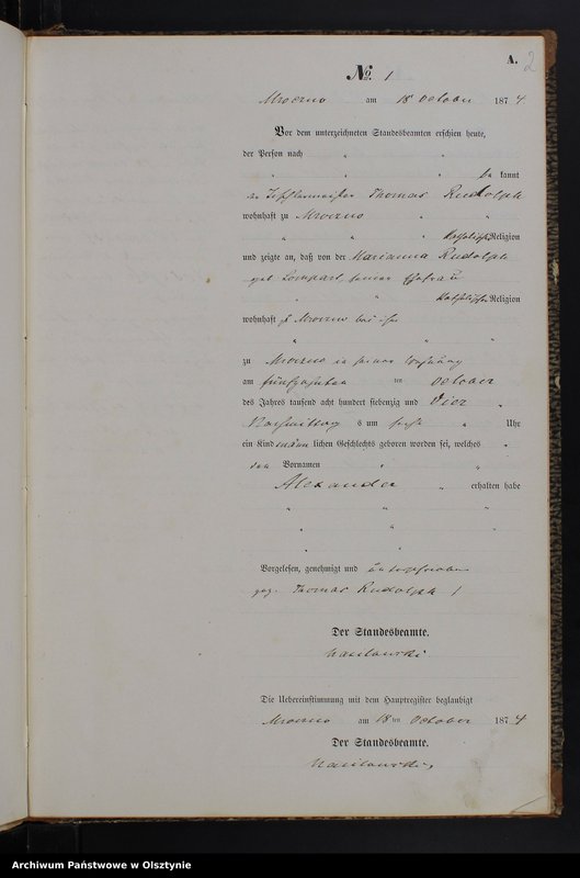 Obraz z jednostki "Geburts-Neben-Register Nr 1 - 23"