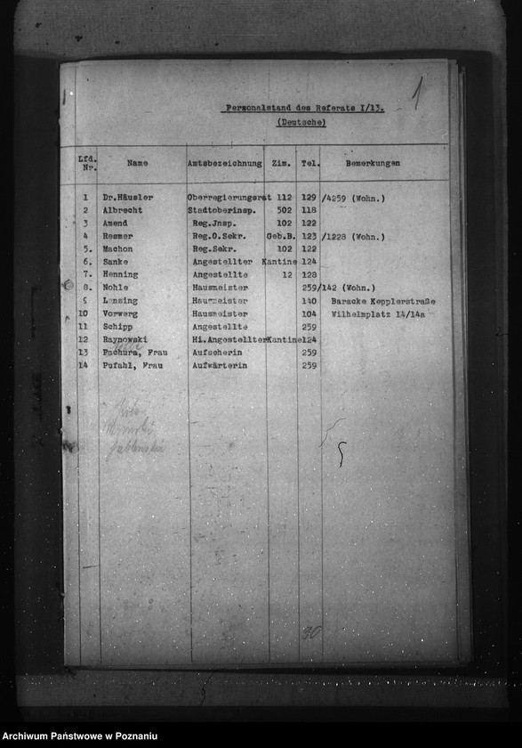 Obraz 5 z jednostki "Geschäftsverteilungsplan (dla księgowości)"