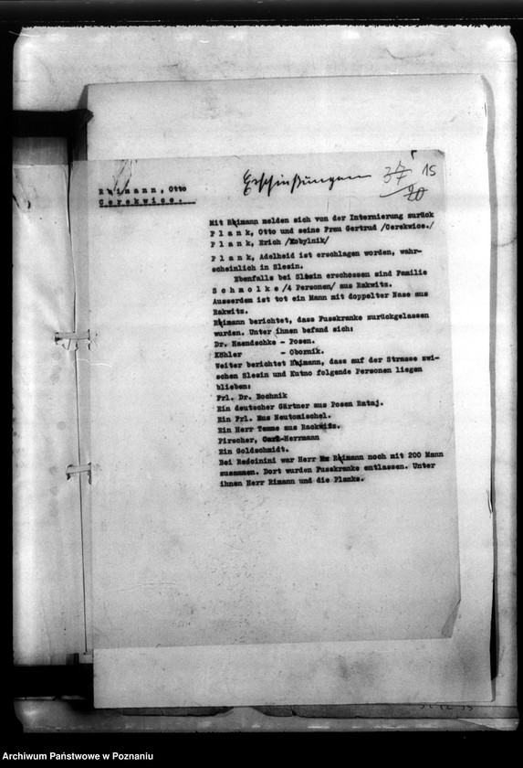 Obraz 18 z jednostki "Berichte über Verhaftungen, Misshandlungen usw."